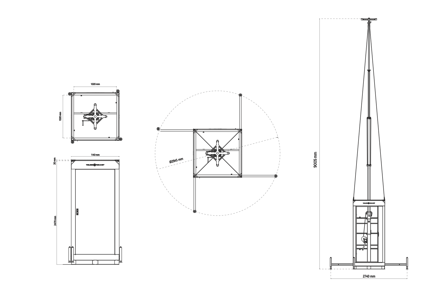 MSB - Premium XL - Mobile Security Pole | Hypervigie